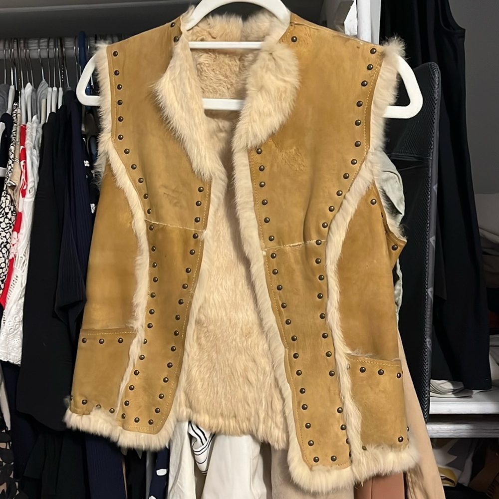 Rabbit fur vest